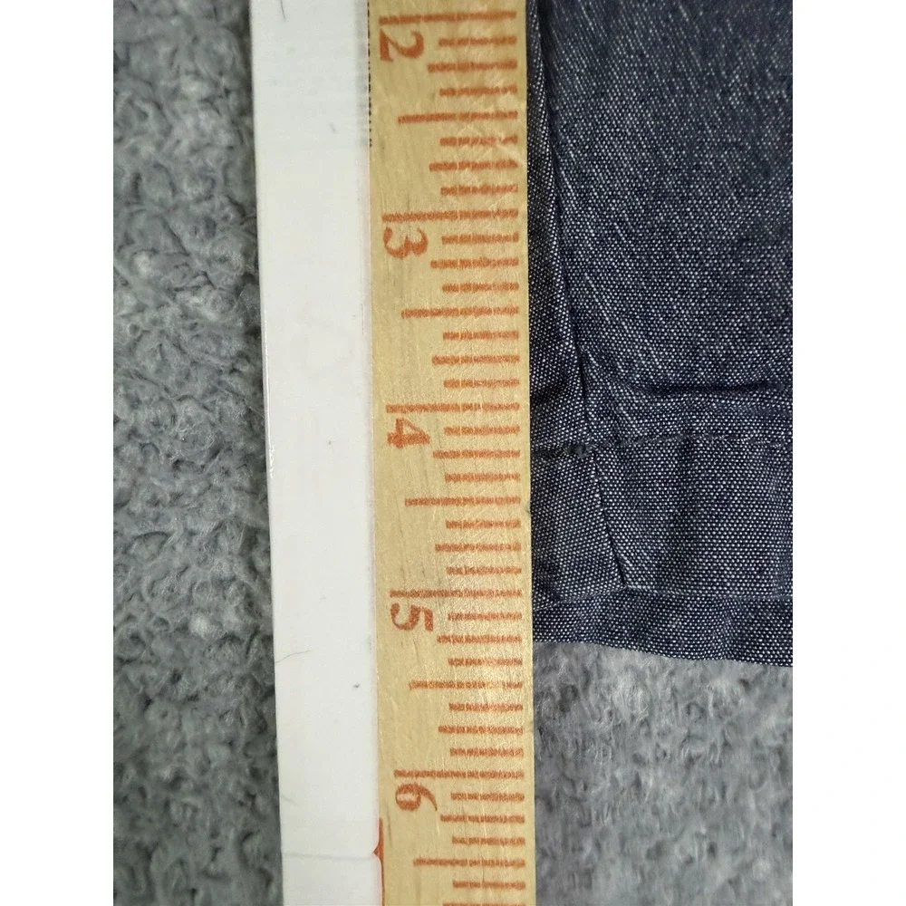 J Crew Dock Shorts Mens Medium Chambray Blue Drawstring Stretch Preppy 5
